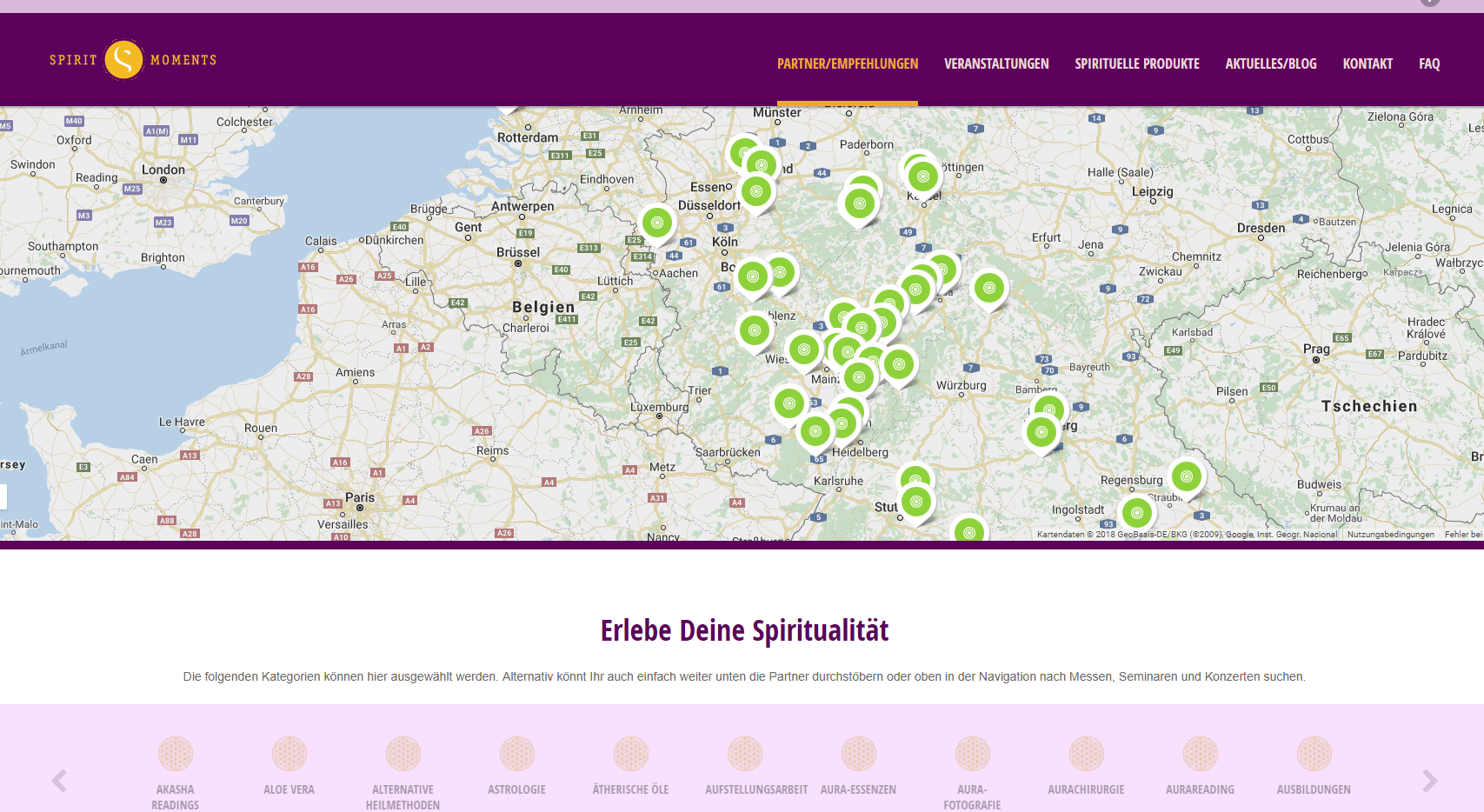 Unser eigenes Portal www.spirit-moments.de